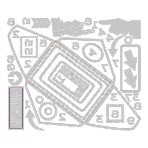 Simon Says Stamp! Tim Holtz Sizzix POSTALE Thinlits Dies 665927