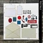 Simon Says Stamp! Tim Holtz Sizzix POSTALE Thinlits Dies 665927
