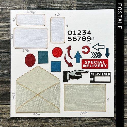 Simon Says Stamp! Tim Holtz Sizzix POSTALE Thinlits Dies 665927