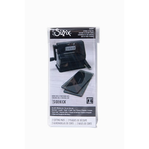 Simon Says Stamp! Tim Holtz Sizzix SIDEKICK CUTTING PADS EXTENDED 1 Pair Black 666005