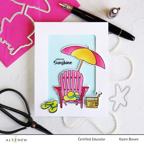 Simon Says Stamp! Altenew SUMMER WISHES Simple Coloring Stencils ALT7191