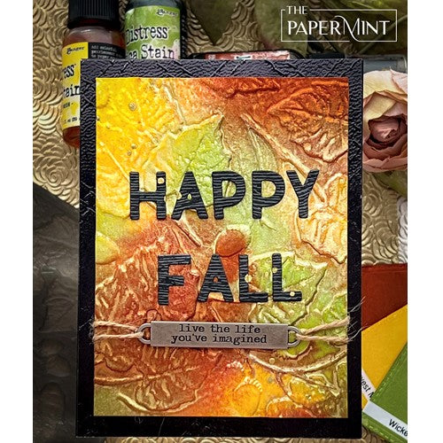 Simon Says Stamp! Tim Holtz Sizzix ACORNS 3D Texture Fades Embossing Folder 665772 | color-code:ALT4