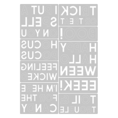 Simon Says Stamp! Tim Holtz Sizzix BOLD TEXT HALLOWEEN Thinlits Dies 665995