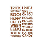 Simon Says Stamp! Tim Holtz Sizzix BOLD TEXT HALLOWEEN Thinlits Dies 665995
