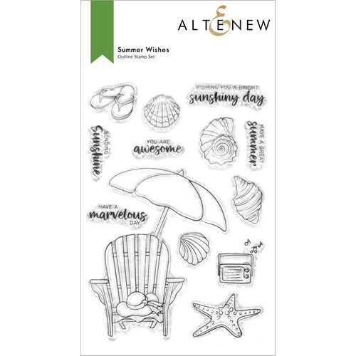 Simon Says Stamp! Altenew SUMMER WISHES Clear Stamps ALT7189