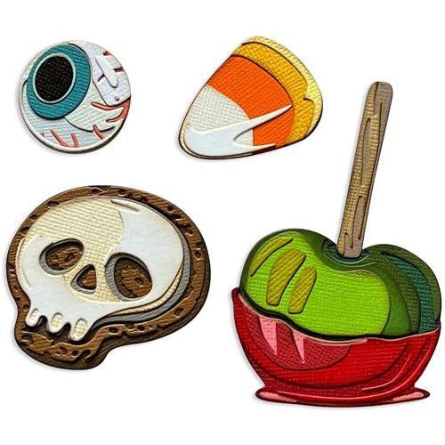 Simon Says Stamp! Tim Holtz Sizzix TRICK OR TREAT Colorize Thinlits Dies 666002