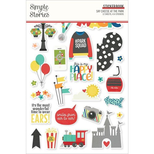 Simon Says Stamp! Simple Stories SAY CHEESE AT THE PARK Sticker Book 17920