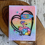 Simon Says Stamp! Whimsy Stamps CHIPPY PAINT BACKGROUND Cling Stamp DDB0077
