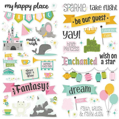 Simon Says Stamp! Simple Stories SAY CHEESE FANTASY AT THE PARK Foam Stickers 17941