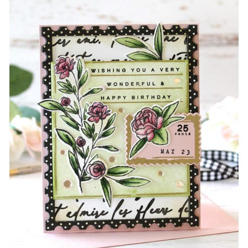 Simon Says Stamp! Papertrey Ink SCRIPT BACKGROUND Stencils STENCIL-0028
