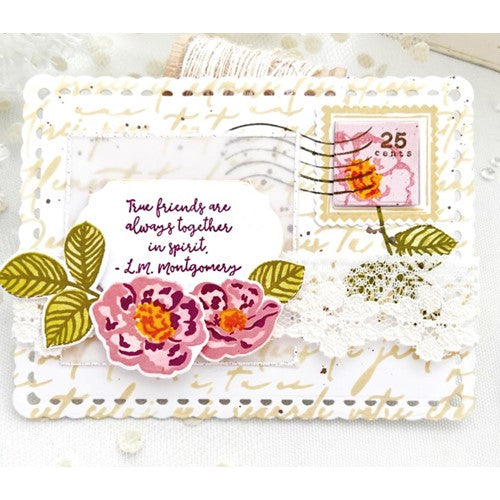 Simon Says Stamp! Papertrey Ink SCRIPT BACKGROUND Stencils STENCIL-0028