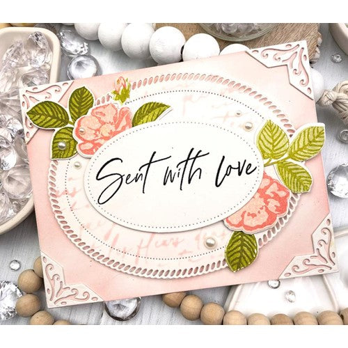 Simon Says Stamp! Papertrey Ink SCRIPT BACKGROUND Stencils STENCIL-0028