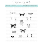 Simon Says Stamp! Papertrey Ink GRACEFUL BUTTERFLIES Clear Stamps 1410