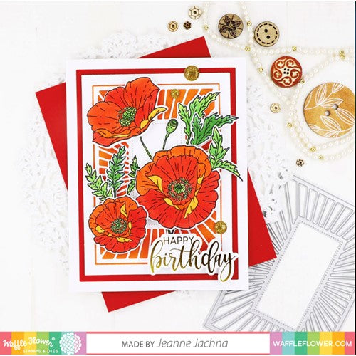 Simon Says Stamp! Waffle Flower POPPY Clear Stamps 421091