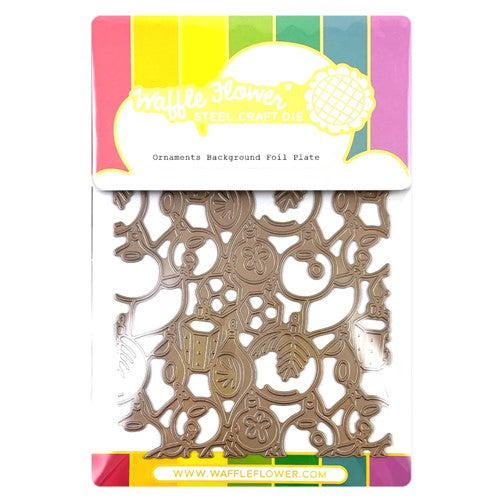 Simon Says Stamp! Waffle Flower ORNAMENTS BACKGROUND Hot Foil Plate 421095