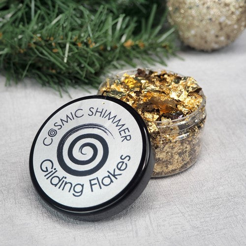 Simon Says Stamp! Cosmic Shimmer CHOCOLATE GOLD Gilding Flakes csgfchoc