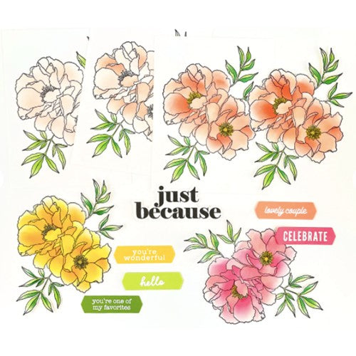 Simon Says Stamp! Concord & 9th BLENDED PETALS Stencils 11402