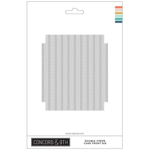 Simon Says Stamp! Concord & 9th DOUBLE STRIPE CARD FRONT Die 11404
