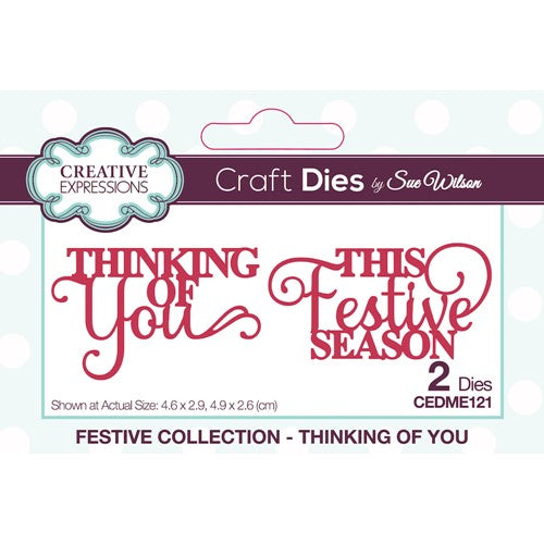 Simon Says Stamp! Creative Expressions THINKING OF YOU Sue Wilson Festive Mini Expressions Duos Dies cedme121