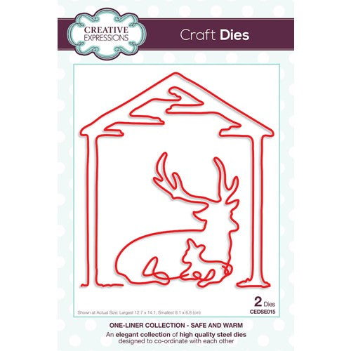 Simon Says Stamp! Creative Expressions SAFE AND WARM Craft One Liner Collection Dies cedse015