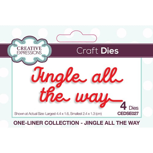 Simon Says Stamp! Creative Expressions JINGLE ALL THE WAY One Liner Collection Dies cedse027