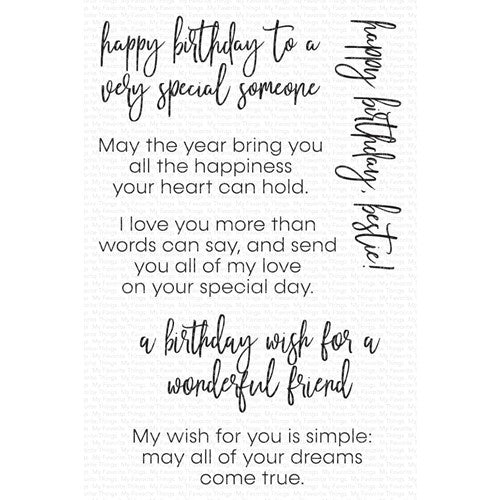 Simon Says Stamp! My Favorite Things INSIDE AND OUT BIRTHDAY GREETINGS Clear Stamps cs702