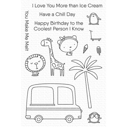 Simon Says Stamp! My Favorite Things CHILL FRIENDS Clear Stamps cs695