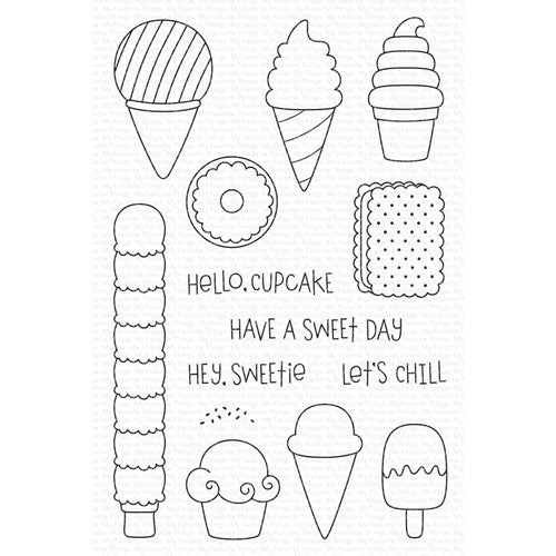 Simon Says Stamp! My Favorite Things SWEET TREATS Clear Stamps mstn010