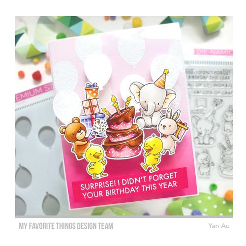 Simon Says Stamp! My Favorite Things EAT LOTS OF CAKE Clear Stamps yuzu008 | color-code:ALT3