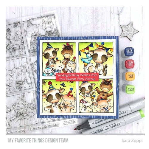 Simon Says Stamp! My Favorite Things HAPPY BIRTHDAY HERD Clear Stamps sy48 | color-code:ALT1