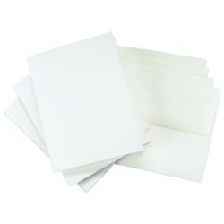 Leader Greeting Cards & Envelopes 5.25x4.5 25/Pkg-White