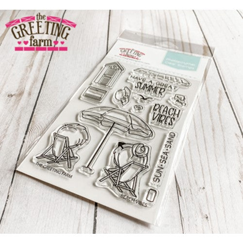 Simon Says Stamp! The Greeting Farm BEACH VIBES Clear Stamps tgf632