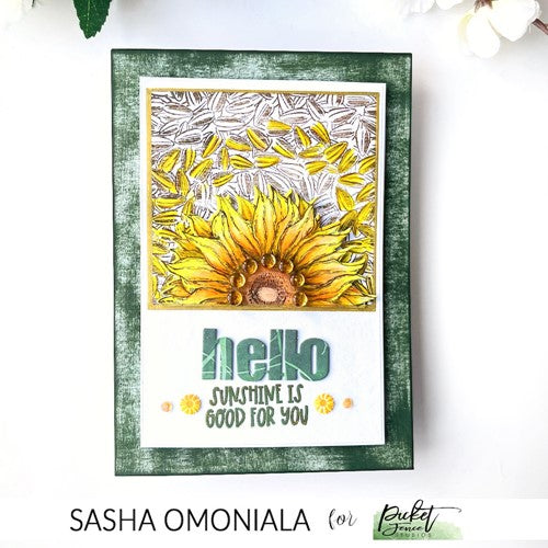 Simon Says Stamp! Picket Fence Studios FOREVER SUNFLOWER SEEDS Clear Stamp f168*