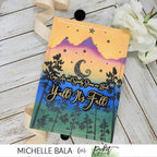 Simon Says Stamp! Picket Fence Studios A NIGHTLY SKY Clear Stamps bb188