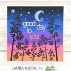 Simon Says Stamp! Picket Fence Studios A NIGHTLY SKY Clear Stamps bb188