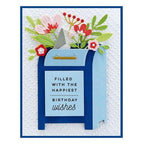 Simon Says Stamp! STP-144 Spellbinders PARCEL AND POST SENTIMENTS Clear Stamps