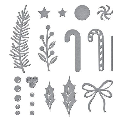 Simon Says Stamp! S3-464 Spellbinders PARCEL AND POST CHRISTMAS DECORATIONS Etched Dies