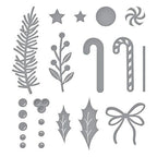 Simon Says Stamp! S3-464 Spellbinders PARCEL AND POST CHRISTMAS DECORATIONS Etched Dies