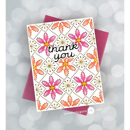 Simon Says Stamp! S5-529 Spellbinders STITCHED PETAL DIAMOND BACKGROUND Etched Dies | color-code:ALT3