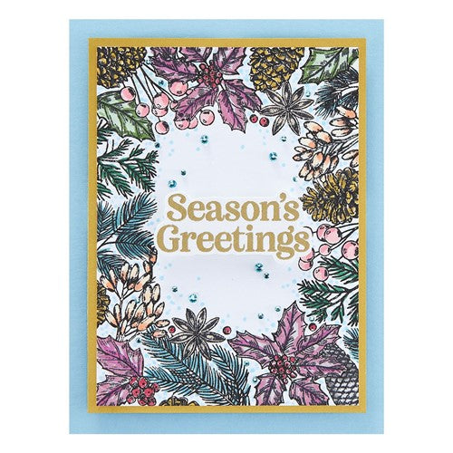 Simon Says Stamp! STP-139 Spellbinders BALSAM AND BERRIES Clear Stamps