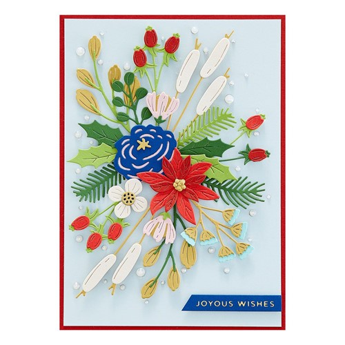 Simon Says Stamp! S5-527 Spellbinders HOLIDAY BLOOMS Etched Dies