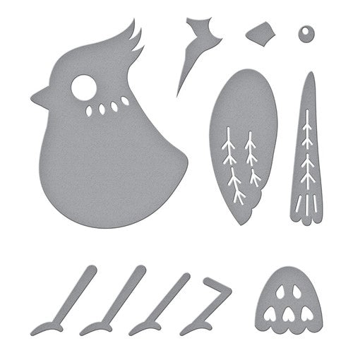 Simon Says Stamp! S1-059 Spellbinders TWEET CARDINAL Etched Dies