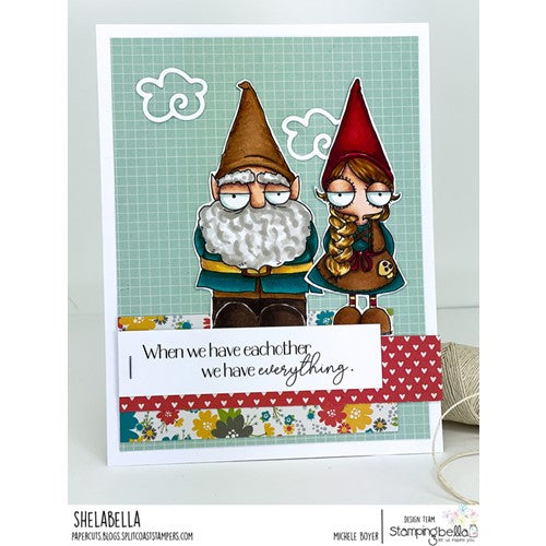 Simon Says Stamp! Stamping Bella ODDBALL GNOME PARENTS Cling Stamps eb1153