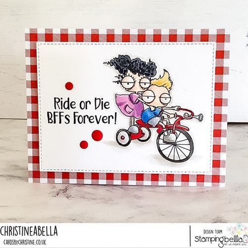 Simon Says Stamp! Stamping Bella MINI ODDBALLS ON A TRICYCLE Cling Stamps eb1146