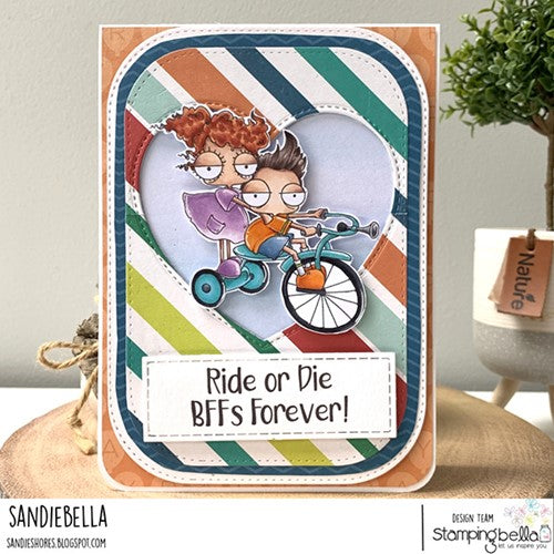 Simon Says Stamp! Stamping Bella MINI ODDBALLS ON A TRICYCLE Cling Stamps eb1146