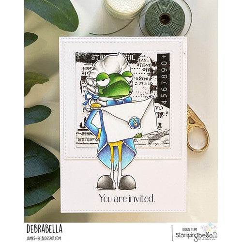 Simon Says Stamp! Stamping Bella ODDBALL FROG FOOTMAN Cling Stamps eb1150