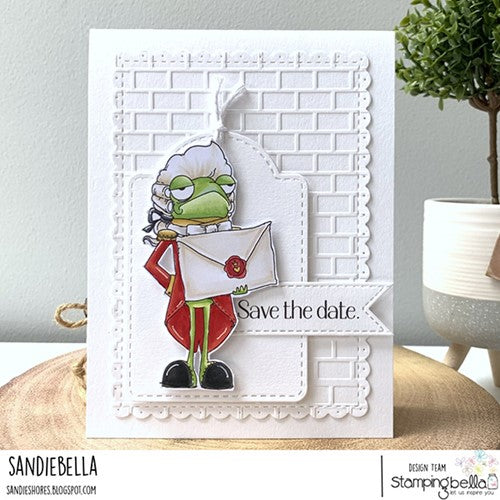 Simon Says Stamp! Stamping Bella ODDBALL FROG FOOTMAN Cling Stamps eb1150