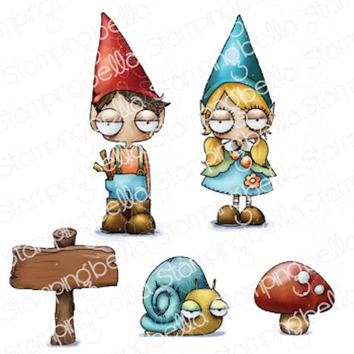 Simon Says Stamp! Stamping Bella ODDBALL GNOME KIDS Cling Stamps eb1152