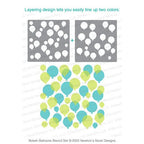Simon Says Stamp! Newton's Nook Designs BOKEH BALLOONS Stencils NN2207T01
