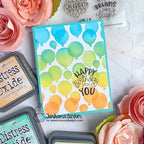 Simon Says Stamp! Newton's Nook Designs BOKEH BALLOONS Stencils NN2207T01
